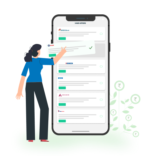 Choose the best offer/FI and apply for loan 